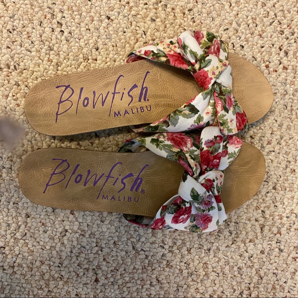 Floral Fabric Sandals